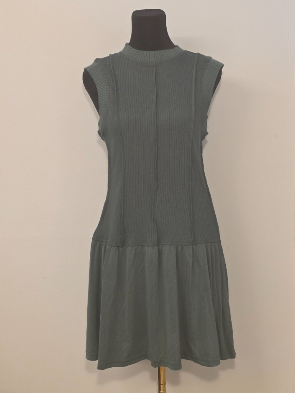 NWT Anthropologie Daily Practice Buzzer Beater Sleeveless Mini Dress Size S - Picture 2 of 5